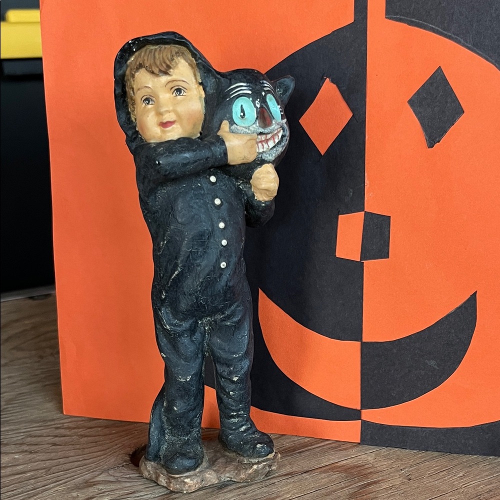 Bethany Lowe Halloween Figurine with Orange and Black